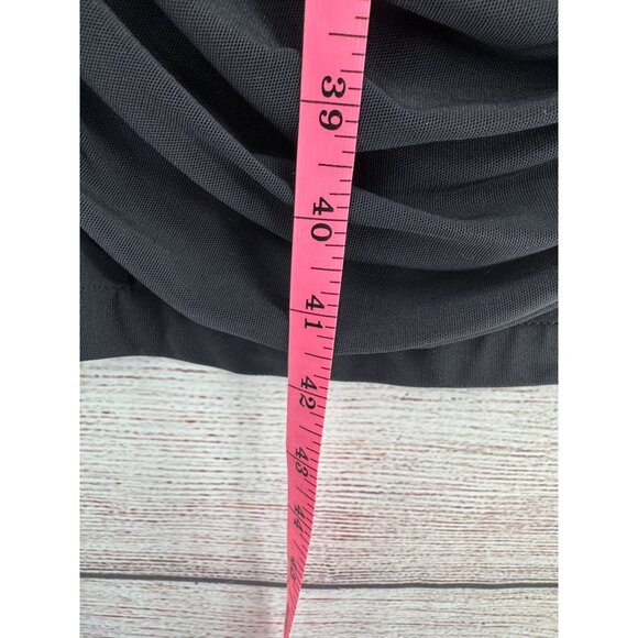 BHLDN Anthropologie Strapless Ruched Bodycon Midi Dress Women's‎ Small Black NEW - Picture 12 of 12